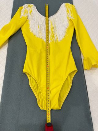 Traje Flamenca Niña Amarillo Lunares