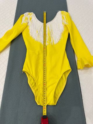 Traje Flamenca Niña Amarillo Lunares