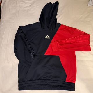 Sudadera Adidas bicolor negra y roja