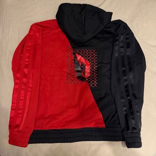 Sudadera Adidas bicolor negra y roja
