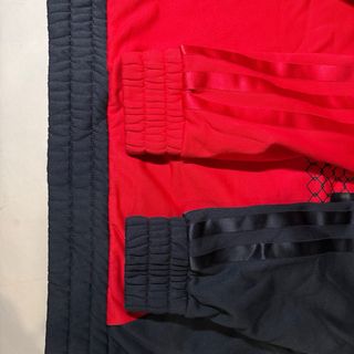 Sudadera Adidas bicolor negra y roja