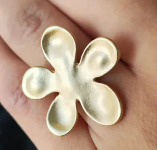 Anillo Flor Dorado