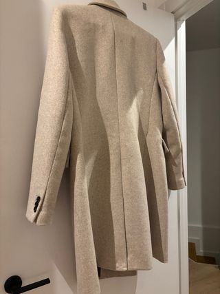 Abrigo paño MANGO doble botonadura, usado una vez