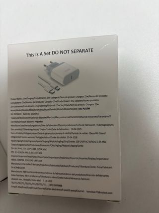 Cargador Lightning y USB-C