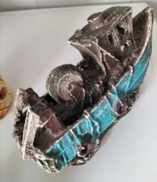 Decoración Peceras o acuarios Barco y Piña