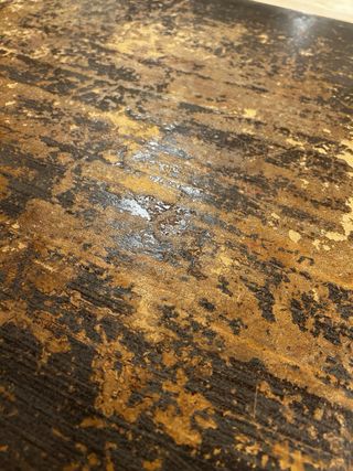 Mesa de centro efecto madera