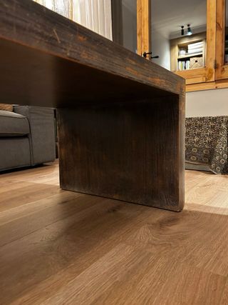 Mesa de centro efecto madera