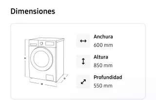 Lavadora Samsung Carga Frontal.