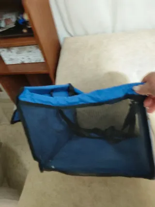 Silla Coche Mascota Azul