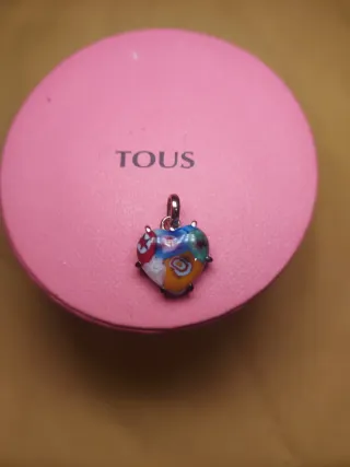 Colgante Tous Corazón Multicolor Plata