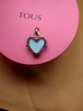 Colgante Tous Corazón Multicolor Plata