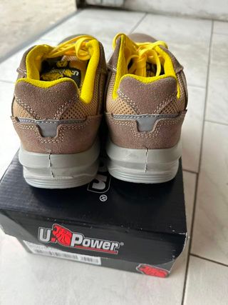 Scarpe da lavoro marroni/gialle taglia 42