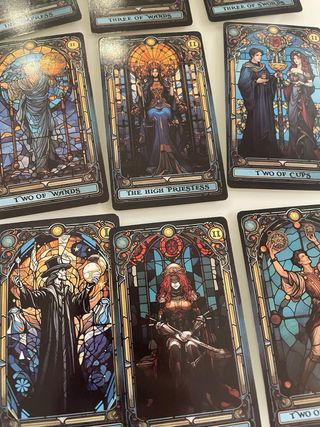 Stained Glass Tarot carte tarocchi nuove