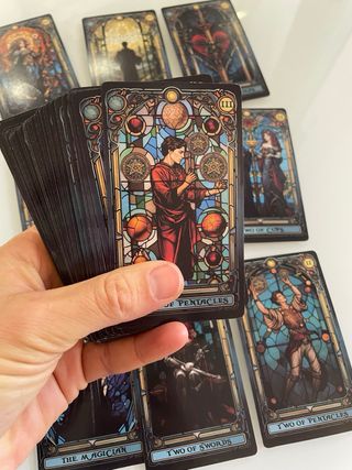 Stained Glass Tarot carte tarocchi nuove