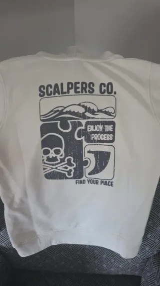 Sudadera Scalpers Niño Blanca 2+35€