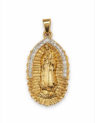 Collar Virgen 60cm Chapado Oro 14K XP