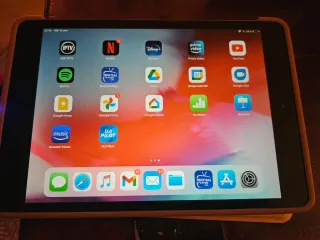 iPad Mini 2 Gris con Funda Rosa