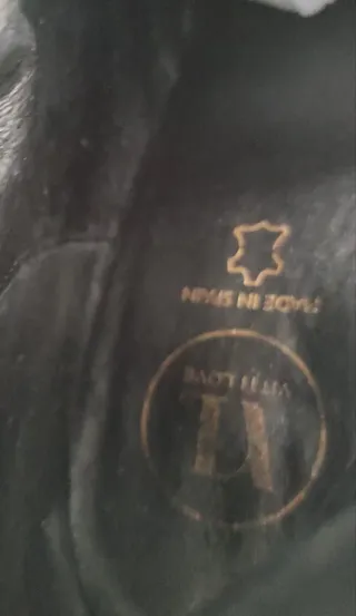 Botas altas piel negras T.38 mujer