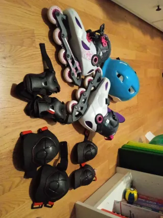 Patines, Casco y Protecciones