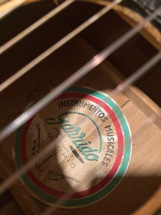 Guitarra española Casa Garrido Años 70
