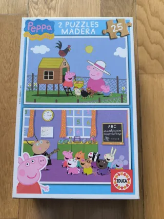 Juegos Educa Peppa Pig Colores y Puzzles