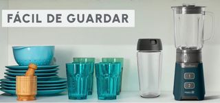 BATIDORA VASO CRISTAL MINIMIX BOTELLA PARA LLEVAR.