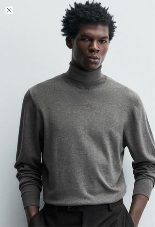 Jersey Zara Cuello Alto Talla M Nuevo