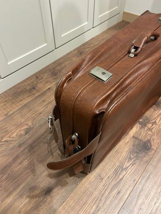 Maleta Vintage Cuero Marrón