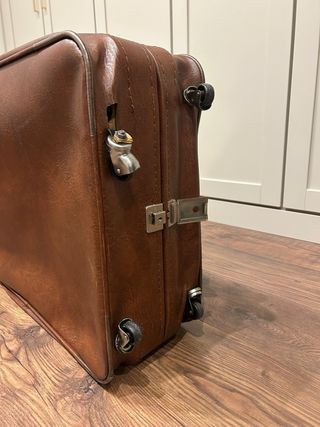 Maleta Vintage Cuero Marrón
