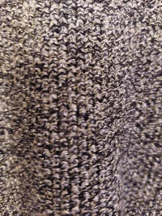 Jersey Mango Gris y Negro