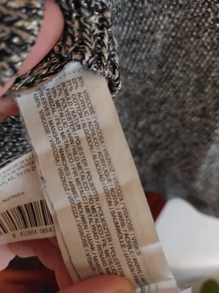 Jersey Mango Gris y Negro