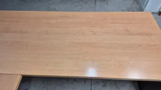 Mesa de oficina XL madera y metal