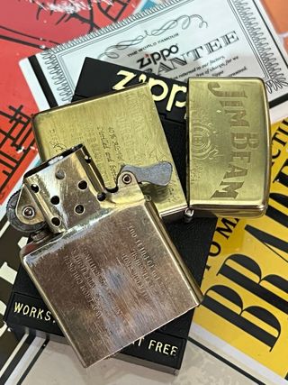 Zippo Solid Brass Jim Beam