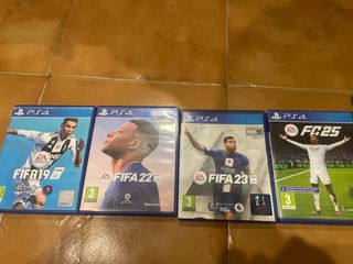 Lote FIFA 19, 22, 23 y FC 25 PS4