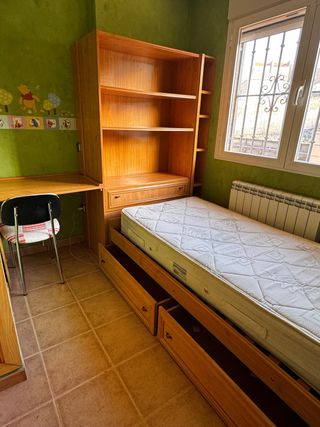 Dormitorio juvenil madera completo