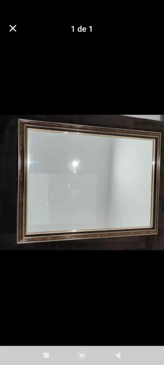 Espejo decorativo madera y dorado