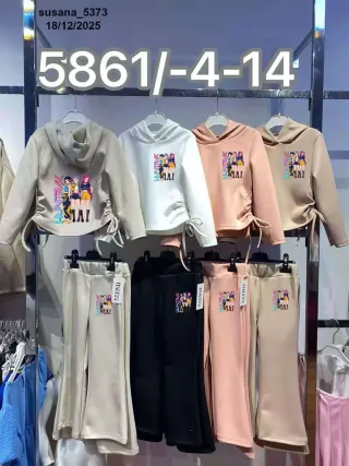 Conjunto niña sudadera y pantalón k.pop