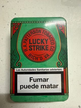 Caja Pitillera Metal Lucky Strike