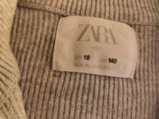 Jersey lana gris con cremallera