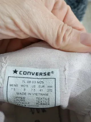 Converse All Star Rojas Talla 41