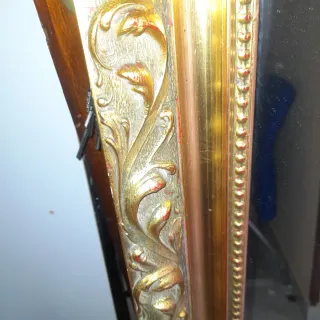 Espejo Grande Antiguo Dorado