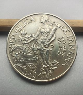 1 Balboa 1947, Panamá. Moneda circulante