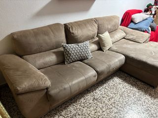 Sofá modular marrón claro