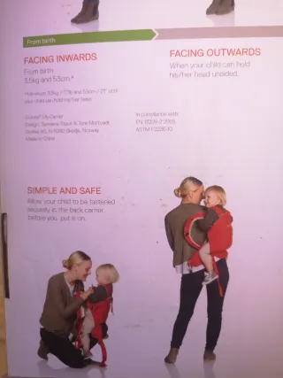 Mochila portabebé Stokke MyCarrier Roja