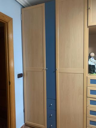 Armario modular con cajones y somier