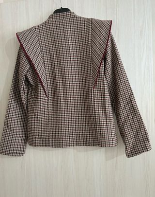 Chaqueta de lana con estampado