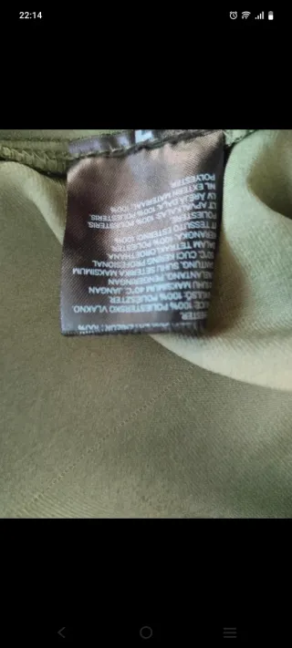 Vestido camisero verde S