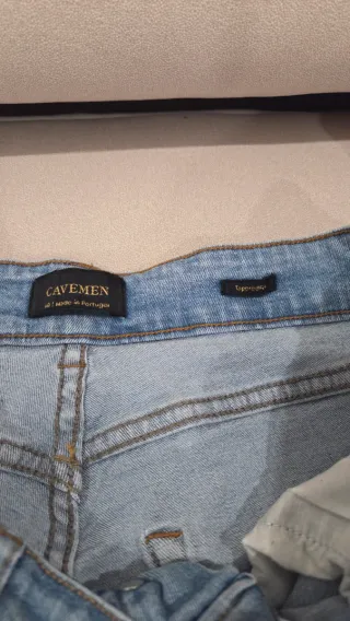 Calças de Ganga Tapered Fit Cavemen Azuis