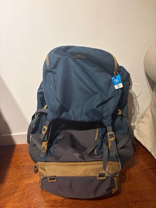 Mochila Forclaz Travel 500 70+6L Azul/Gris