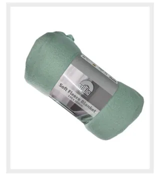 MANTA DE SOFA DE FORRO POLAR VERDE SIN ESTRENAR